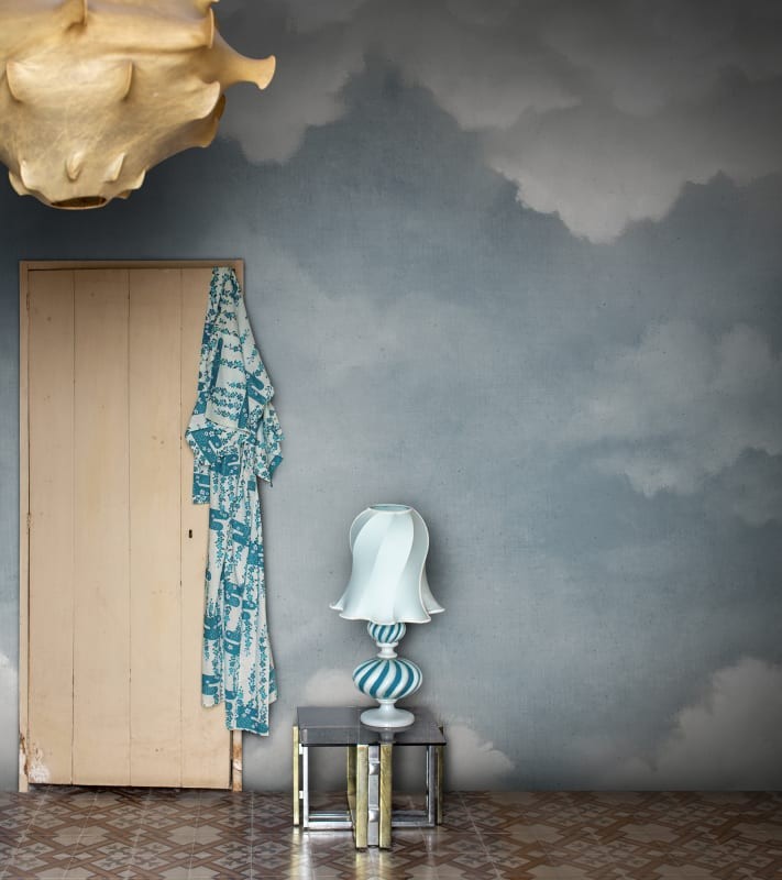 Rebel Walls R20994 Poetic Sky of Clouds Blue - mural w ręcznie malowany pejzaż nieba