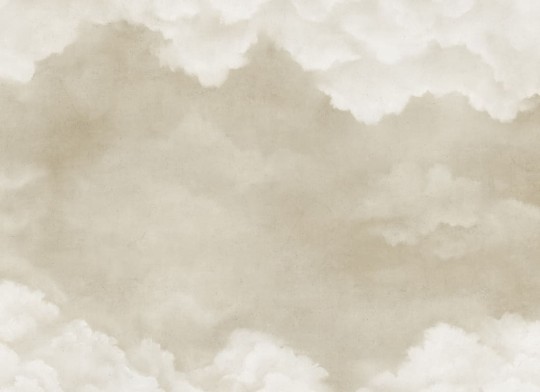 Rebel Walls R20996 Poetic Sky of Clouds Beige - mural w ręcznie malowany pejzaż nieba