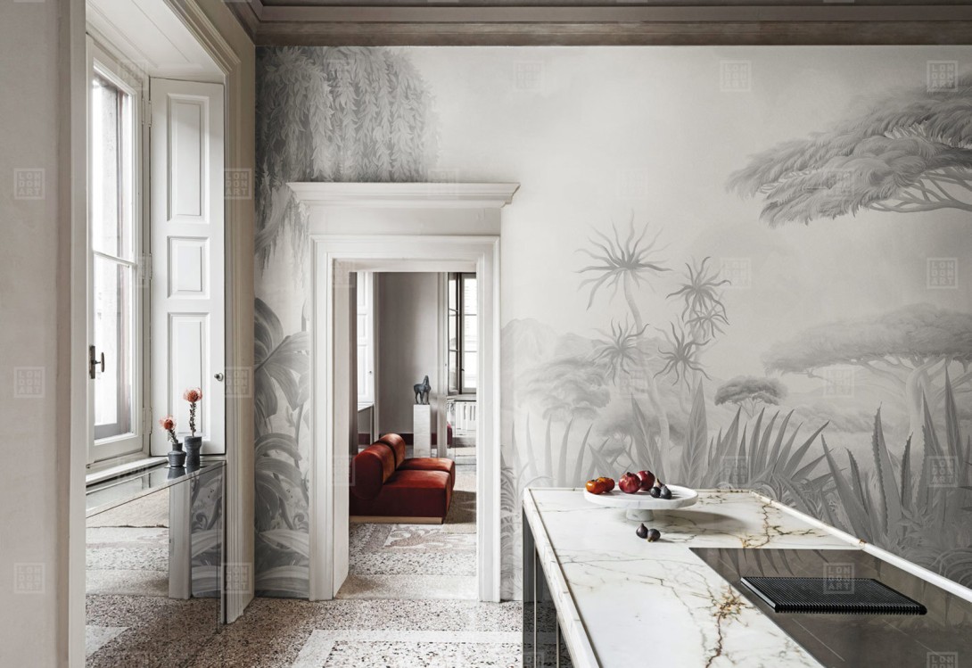 London Art BNV01 D Bon Voyage Les Plaines Sauvages - mural w egzotyczny krajobraz