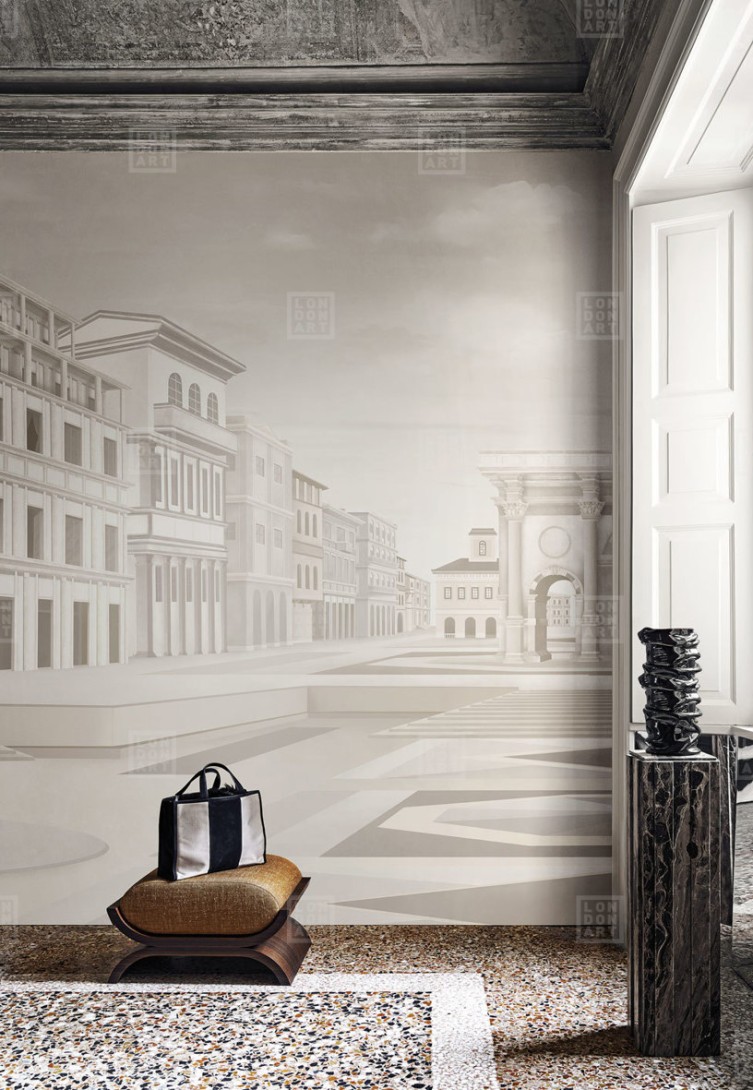London Art BNV02 A Bon Voyage L'Utopie Moderne - mural w świątynie