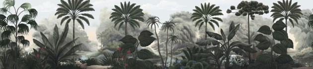 London Art BNV03 A Bon Voyage L'Âme Amazonienne - mural w tropikalny las