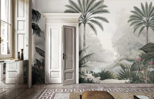 London Art BNV03 B Bon Voyage L'Âme Amazonienne - mural w tropikalny las