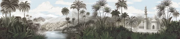 London Art BNV05 A Bon Voyage Les Rêves Orientaux - mural w egzotyczny krajobraz