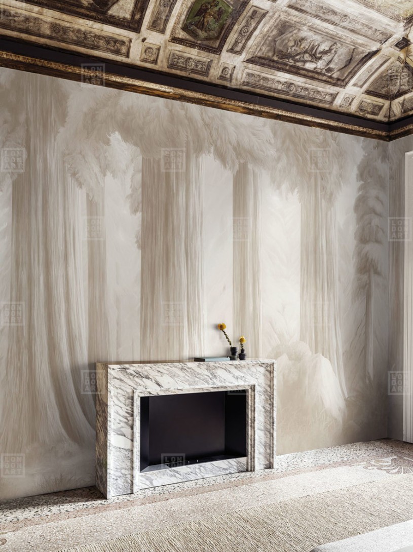 London Art BNV06 B Bon Voyage La Forêt Éternelle - mural w leśny krajobraz