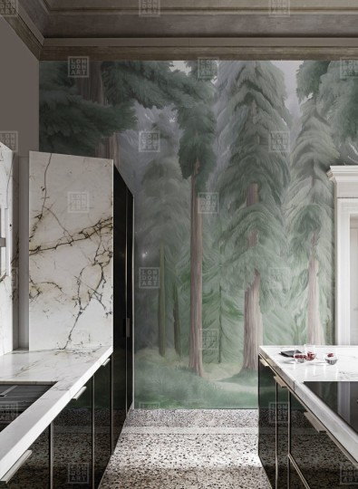 London Art BNV06 D Bon Voyage La Forêt Éternelle - mural w leśny krajobraz