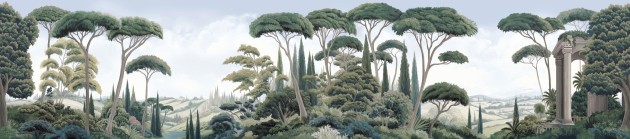 London Art BNV08 A Bon Voyage Le Cœur Méditerranéen - mural w śródziemnomorski pejzaż