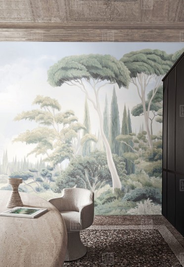 London Art BNV08 A Bon Voyage Le Cœur Méditerranéen - mural w śródziemnomorski pejzaż