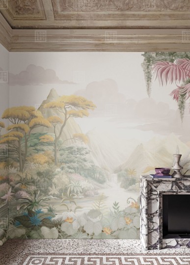 London Art BNV09 A Bon Voyage Le Jardin Éternel - mural w egzotyczny krajobraz