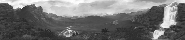 London Art BNV10 C Bon Voyage Les Glaces Enchantées - mural we wzgórza