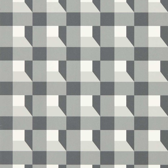 Harlequin 112943 Colour 3 Blocks Black Earth – tapeta w szachownicę