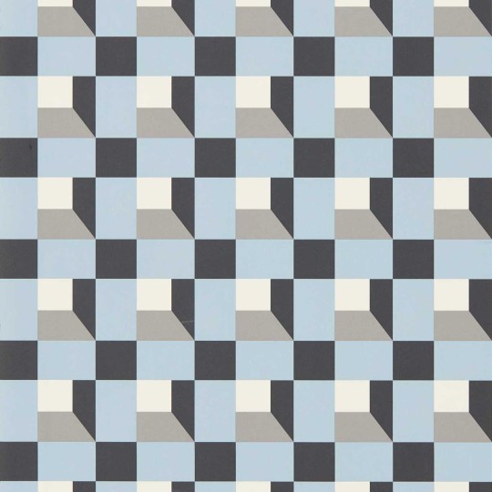 Harlequin 112944 Colour 3 Blocks Cornflower – tapeta w szachownicę