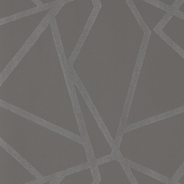 Harlequin 111571 Colour 3 Sumi Shimmer Flint – tapeta w geometryczne linie