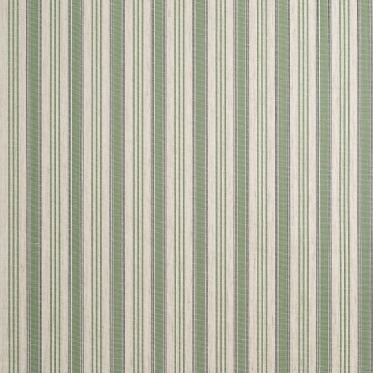 Thibaut T44003 Stripes & Checks Resource Bennett Stripe Green - tapeta w paski z lnianej siatki