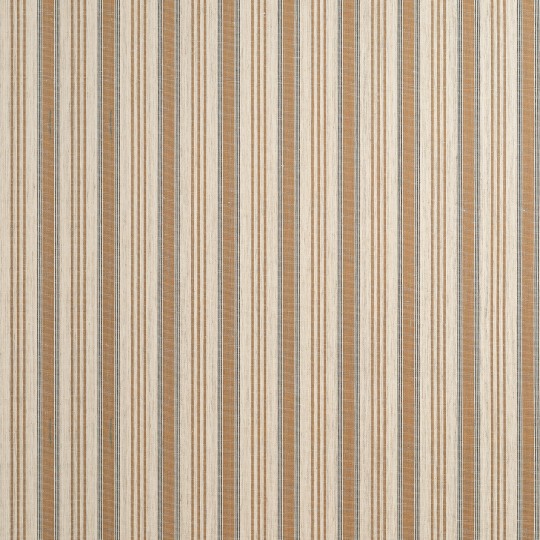 Thibaut T44004 Stripes & Checks Resource Bennett Stripe Cognac - tapeta w paski z lnianej siatki