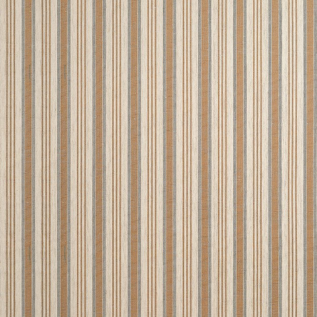 Thibaut T44004 Stripes & Checks Resource Bennett Stripe Cognac - tapeta w paski z lnianej siatki