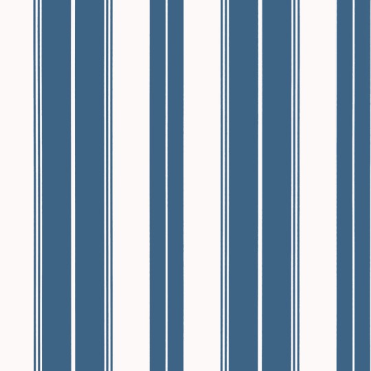 Thibaut T44047 Stripes & Checks Resource Norfolk Stripe Navy - tapeta w paski