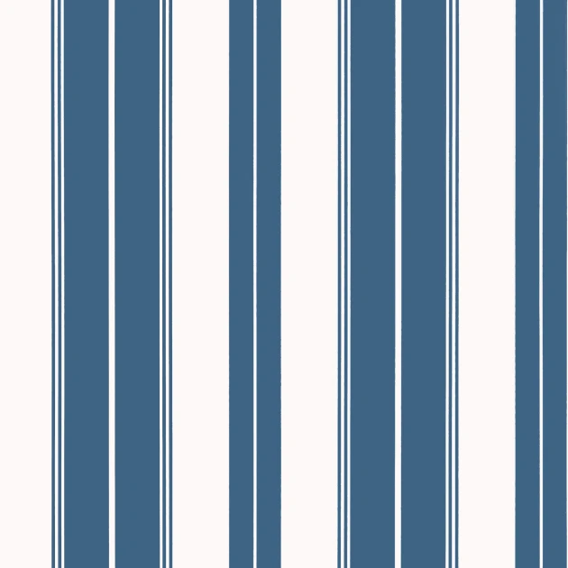Thibaut T44047 Stripes & Checks Resource Norfolk Stripe Navy - tapeta w paski