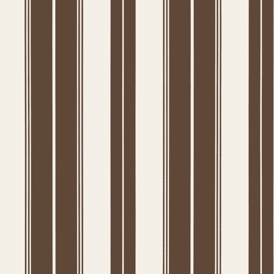 Thibaut T44049 Stripes & Checks Resource Norfolk Stripe Chocolate Brown - tapeta w paski