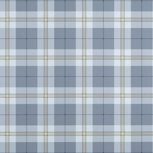 Thibaut T44069 Stripes & Checks Resource Douglas Plaid Slate - tapeta w kratę