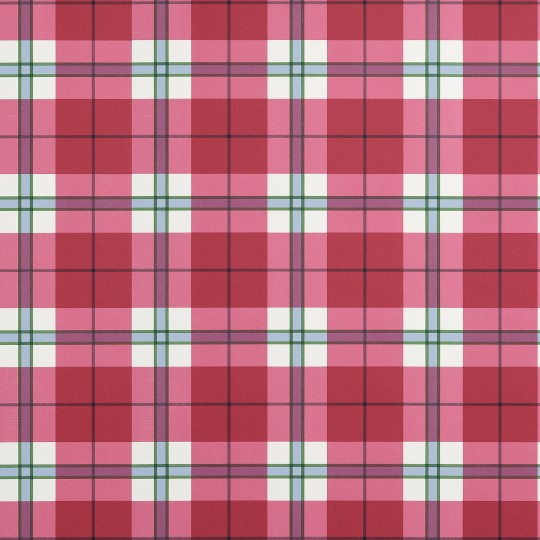 Thibaut T44070 Stripes & Checks Resource Douglas Plaid Red - tapeta w kratę
