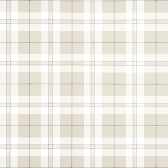 Thibaut T44072 Stripes & Checks Resource Douglas Plaid Light Beige - tapeta w kratę