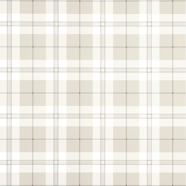 Thibaut T44072 Stripes & Checks Resource Douglas Plaid Light Beige - tapeta w kratę