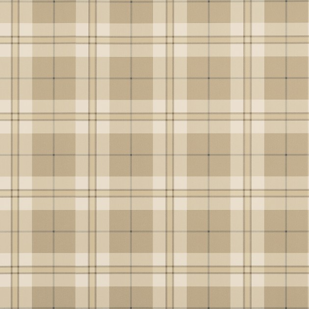 Thibaut T44073 Stripes & Checks Resource Douglas Plaid Camel - tapeta w kratę