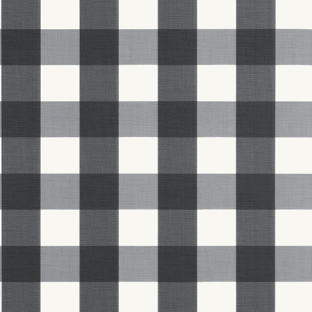 Thibaut T44076 Stripes & Checks Resource Buffalo Check Black - tapeta w kratę