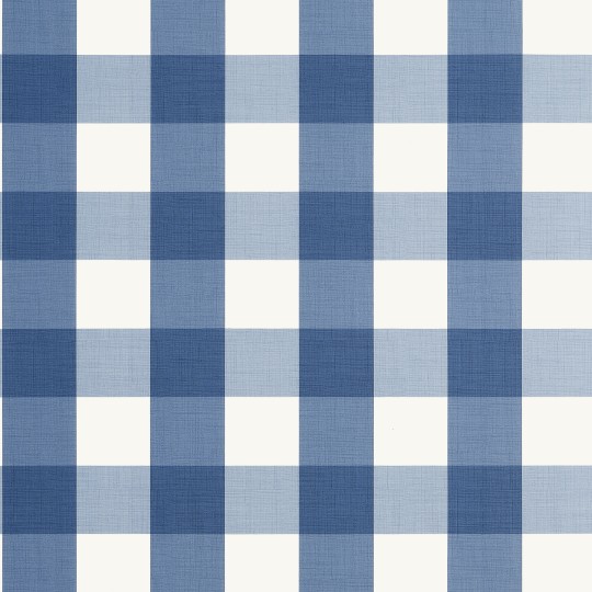 Thibaut T44077 Stripes & Checks Resource Buffalo Check Navy - tapeta w kratę