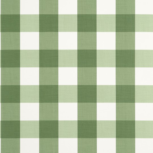 Thibaut T44078 Stripes & Checks Resource Buffalo Check Green - tapeta w kratę