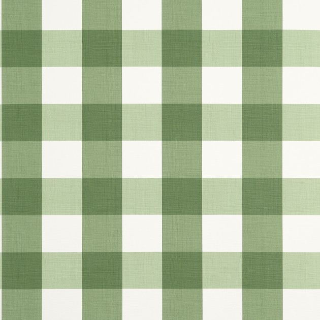 Thibaut T44078 Stripes & Checks Resource Buffalo Check Green - tapeta w kratę