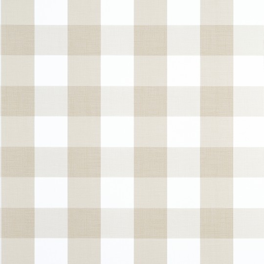 Thibaut T44079 Stripes & Checks Resource Buffalo Check Beige - tapeta w kratę
