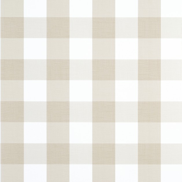 Thibaut T44079 Stripes & Checks Resource Buffalo Check Beige - tapeta w kratę