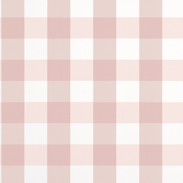 Thibaut T44081 Stripes & Checks Resource Buffalo Check Blush - tapeta w kratę