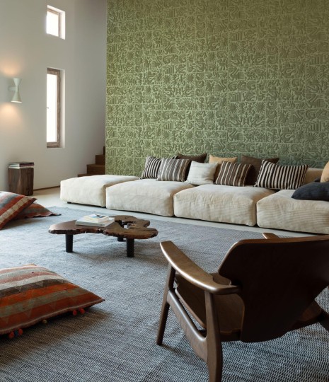 Arte 23900 Terra Chimu Pillow - tapeta trójwymiarowa inspirowana kamiennymi rzeźbami