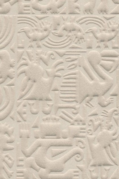 Arte 23901 Terra Chimu Eggshell - tapeta trójwymiarowa inspirowana kamiennymi rzeźbami