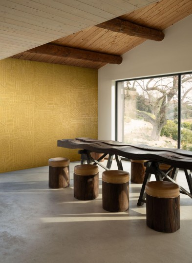 Arte 23921 Terra Carvato Eggshell - tapeta trójwymiarowa inspirowana starożytnymi mozaikami