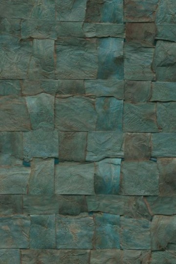 Arte 40704 Melaky Alba Turquoise - tapeta mozaika z pasków kory morwy