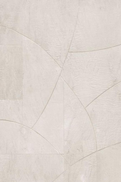 Arte 40710 Melaky Rubra Champagne White - tapeta w geometryczny wzór z kory morwy na metalicznym tle