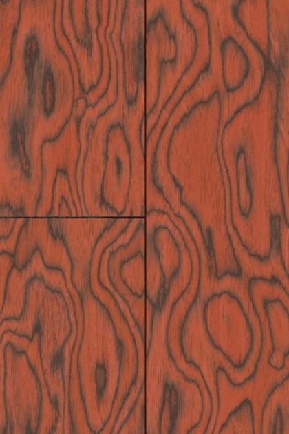 Arte 30800 Embleme Coti Fire Orange - tapeta o blokowym wzorze z forniru drewnianego