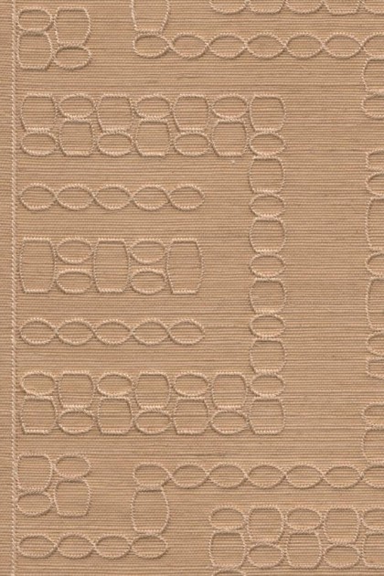 Arte 31714 Marquesa Taio Blush - tapeta w haftowane okręgi na sizalu