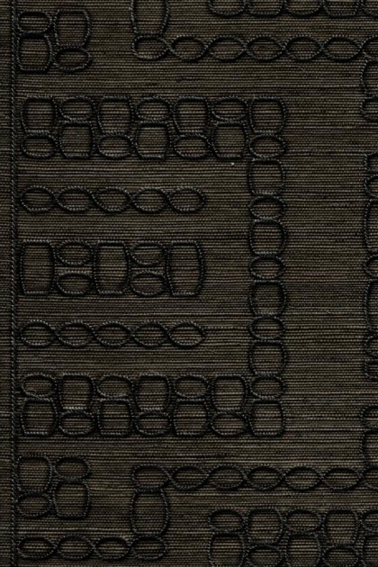 Arte 31716 Marquesa Taio Eclipse - tapeta w haftowane okręgi na sizalu