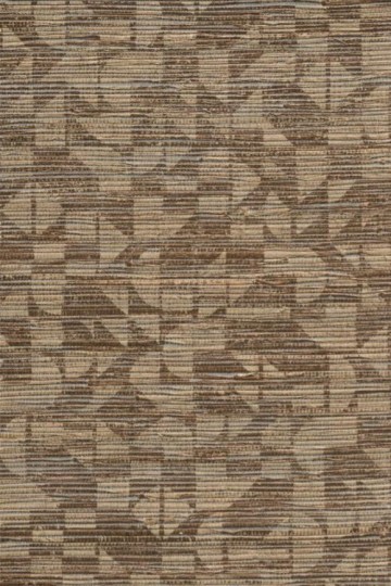 Arte 31734 Marquesa Cyperus Caramel - tapeta w geometryczne wzory z tkanej trawy