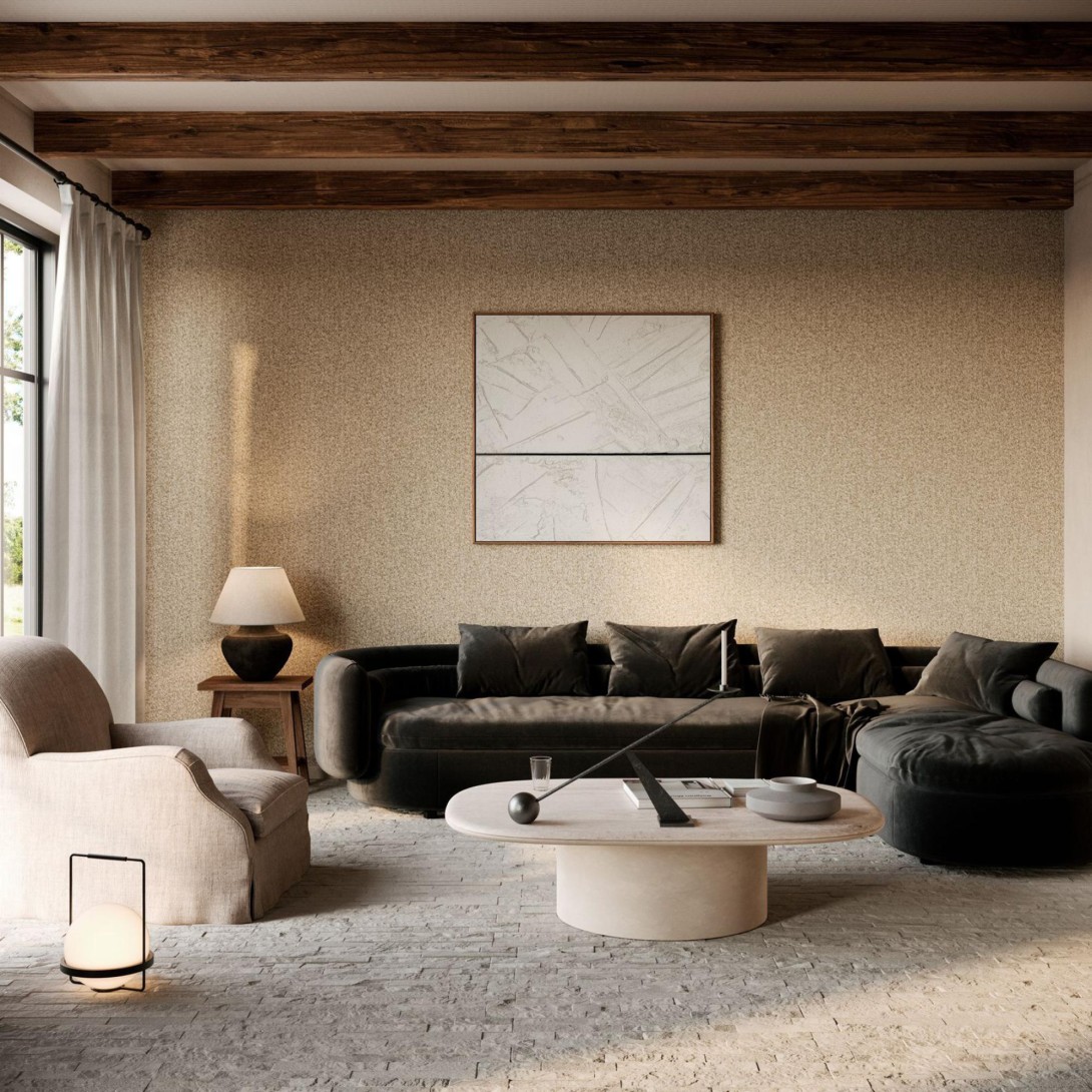 Arte 63527 Merino Montgana Biscuit - tapeta imitująca wełnę