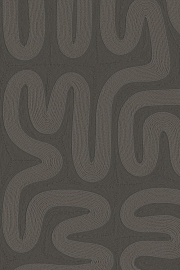 Arte 60701 Tali Sarana Charcoal - tapeta w falujący motyw splecionych linii
