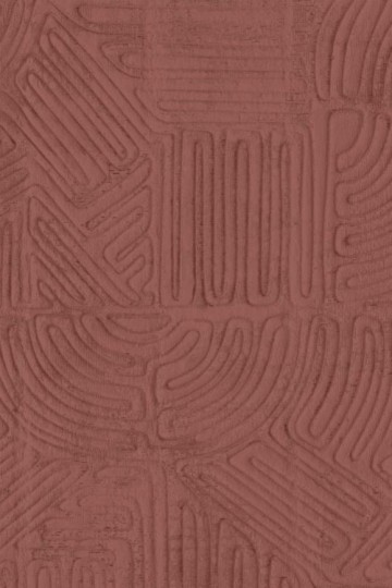 Arte 60728 Tali Tamba Burgundy - tapeta w geometryczne wzory z cienkiej liny