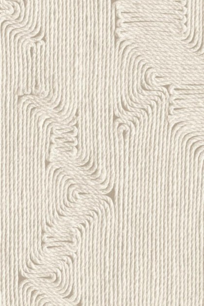 Arte 64524B Tali Edge Bone - tapeta o wzorze inkrustowanych nici