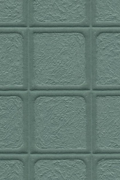 Arte 23934 Terra Arcilla Malachite - tapeta trójwymiarowa w kwadraty inspirowane gliną
