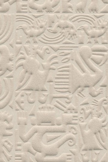 Arte 23901 Terra Chimu Eggshell - tapeta trójwymiarowa inspirowana kamiennymi rzeźbami