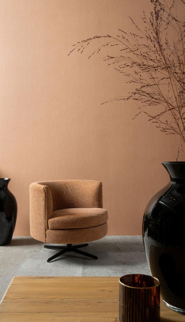 Arte 78052 Flamant Honore Lin Marrakech - ceglasta tapeta imitująca len